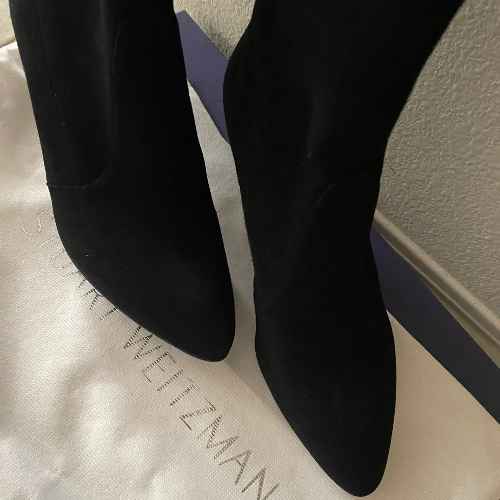 Stuart weitzman black tiemodel over the knee boots 6.5